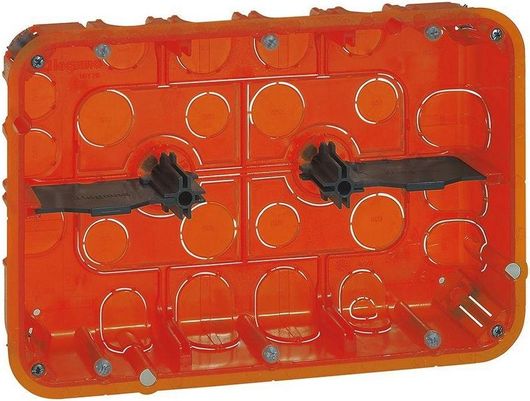 Ηλεκτρολογικό Κουτί Legrand Batibox Χωνευτό Διακλάδωσης για Γυψοσανίδα Διακόπτη 2x3 ή 2x6 Στοιχείων με 8 Modules 225x154x50mm Πορτοκαλί 080126