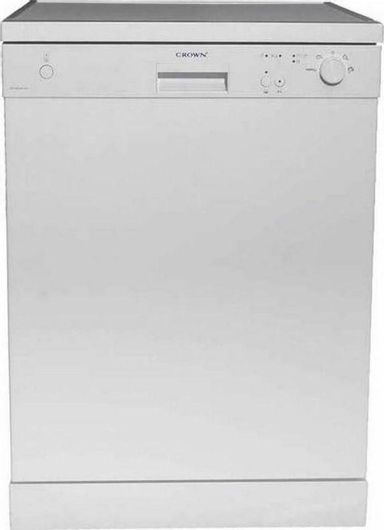 Πλυντήριο Πιάτων Crown DW 6044A WH Ελεύθερο για 12 Σερβίτσια Π59.8xY85cm Λευκό
