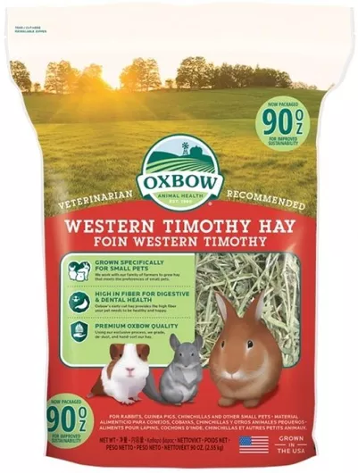 Τροφή Τρωκτικών Oxbow Χόρτα για Κουνέλι Western Timothy 4kg