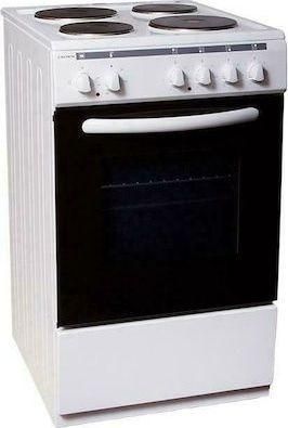 Κουζίνα Crown 5400A 53lt με Εμαγιέ Εστίες Π50cm Λευκό