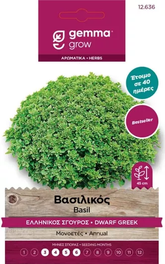 Σπόροι Βασιλικός Ελληνικός Σγουρός