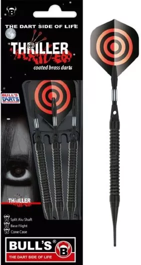 Βελάκια Bull's Soft Darts Thriller 18gr 3τμχ Μαύρο