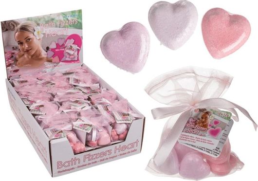 Άλατα Μπάνιου Fizzers Καρδιές 10τμχ 12gr