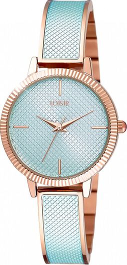 Γυναικείο Ρολόι Loisir Emily με Μεταλλικό Μπρασελέ Μπλε 