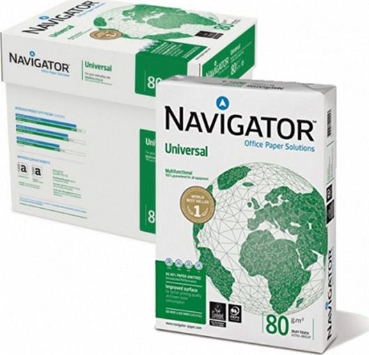 Navigator Universal Χαρτί Εκτύπωσης A4 80gr / m² 5x500 Φύλλα