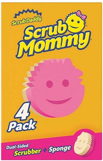 Σφουγγάρι Scrub Daddy Scrub Mommy Ροζ 4τμχ