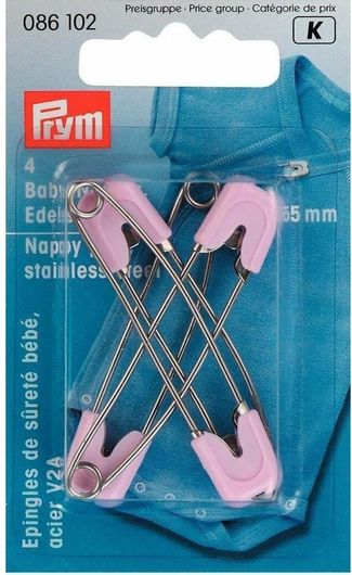 Παραμάνα Prym 086102 Ασφαλείας Ροζ 5.5cm 4τμχ