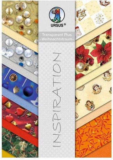 Χαρτόνια Μπλοκ Ursus Α4 18 Φύλλα Mix Κολλάζ Χριστουγεννιάτικα