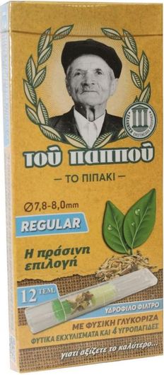 Πίπες Τσιγάρων Του Παππού 42902-240 για Κανονικό Τσιγάρο με Φυσική Γλυκόριζα 12τμχ