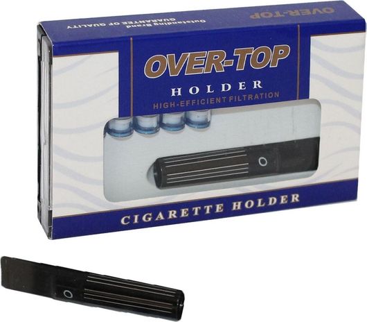 Πίπα Τσιγάρου Over Top για Κανονικό Τσιγάρο 8mm Σετ 9τμχ Μαύρο