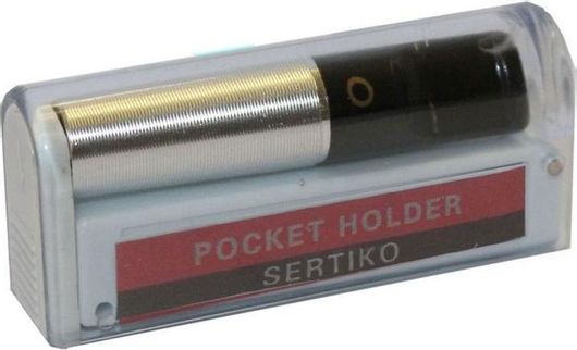 Πίπα Τσιγάρου Σέρτικο 51126 Μεταλλική για Κανονικό Τσιγάρο 8mm Ασημί