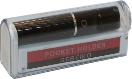 Πίπα Τσιγάρου Σέρτικο 06928 Μεταλλική για Extra Slim Τσιγάρο Μαύρο