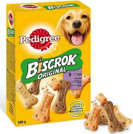 Λιχουδιά Σκύλου Pedigree Biscrok Original Μπισκότο με Κοτόπουλο & Μοσχάρι 500gr