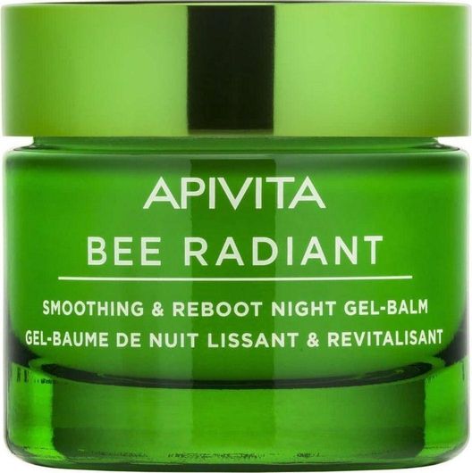 Balm Προσώπου Apivita Bee Radiant Balm Νυκτός για Ενυδάτωση & Αντιγήρανση με Υαλουρονικό Οξύ 50ml