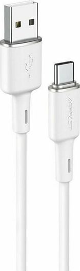 Acefast C2-04 USB 2.0 Cable USB-C male - USB-A Λευκό 1.2m