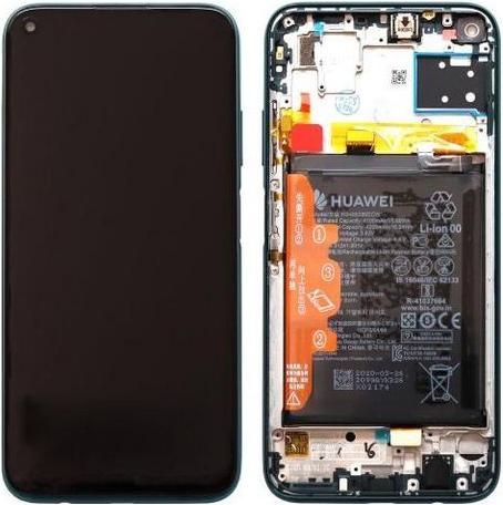 Οθόνη Κινητού Huawei Service Pack με Μηχανισμό Αφής & Πλαίσιο για Huawei P40 Lite Πράσινο