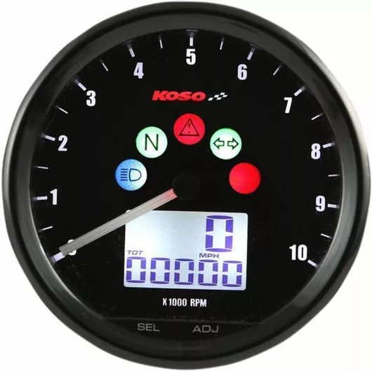 Κοντέρ - Στροφόμετρο Μοτοσυκλέτας Koso TNT-02 D64 10-000rpm Ψηφιακό