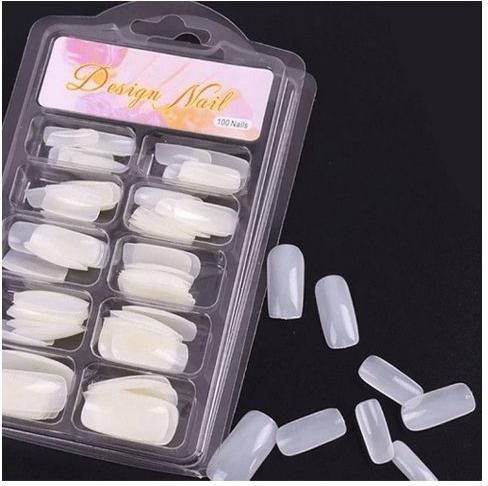 Nail Tips Design Nail Λευκά 100τμχ