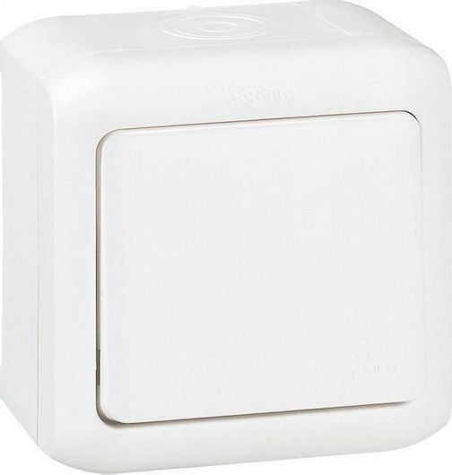 Μπουτόν Κλιμακοστασίου Legrand Forix Μονό Λευκό 782364