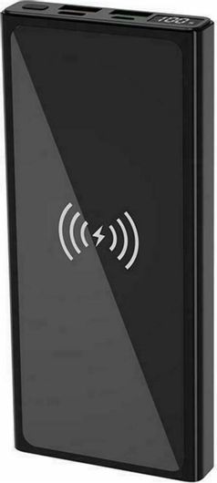 XO PR141 Power Bank 10000mAh 18W με 2 Θύρες USB-A & Θύρα USB-C Μαύρο