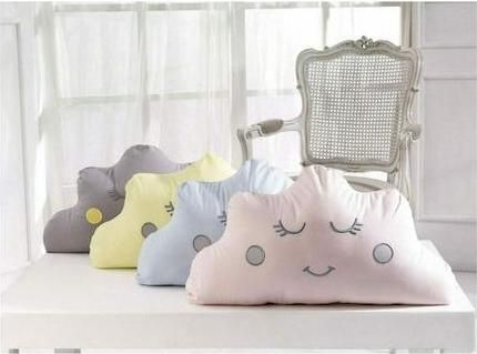 Διακοσμητικό Μαξιλάρι Κούνιας abo Συννεφάκι 56x33cm Γαλάζιο