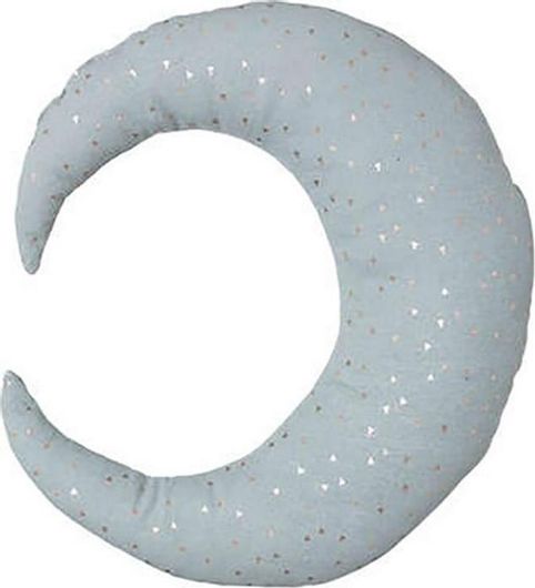 Διακοσμητικό Μαξιλάρι Κούνιας Φεγγάρι 32x28cm Γαλάζιο