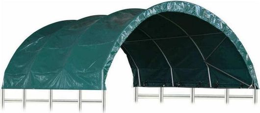Τέντα Κτηνοτροφίας vidaXL 3056433 3.7x3.7m από PVC Πράσινη