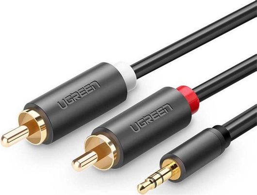 Καλώδιο Ugreen 3.5mm Jack male σε 2x RCA male 2m Μαύρο