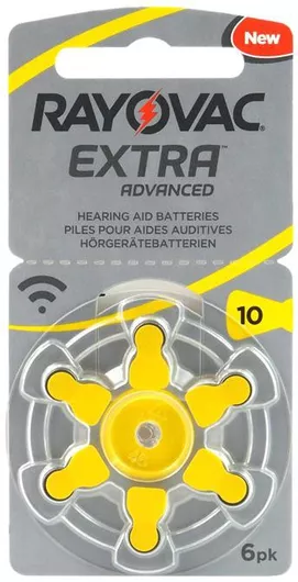 Rayovac Extra Advanced Μπαταρίες Ακουστικών Βαρηκοΐας 10 1.45V 6τμχ