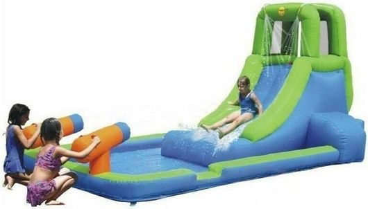 Φουσκωτή Τσουλήθρα Happy Hop Batut Mini Aquapark 480x235x200cm