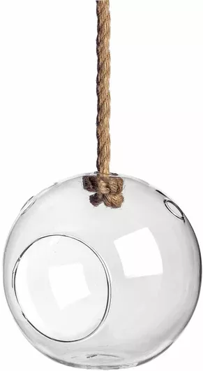 Διακοσμητική Μπάλα JK Home Décor Γυάλινο Κρεμαστό με Άνοιγμα 8x8cm