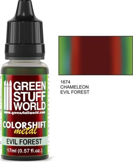 Χρώμα Μοντελισμού Green Stuff World Colorshift Metal 17ml 1674 Chameleon Evil Forest