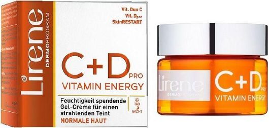 Ενυδατική Κρέμα Προσώπου Lirene με Βιταμίνες C & D για Ηλικίες 30+ 50ml