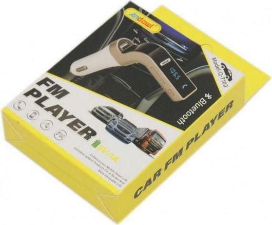 FM Transmitter Αυτοκινήτου Andowl Q-T103 με Φόρτιση Κινητού