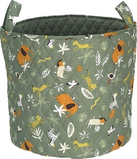 Παιδικό Καλάθι Αποθήκευσης Baby Star από Ύφασμα Kenya 40cm Πράσινο