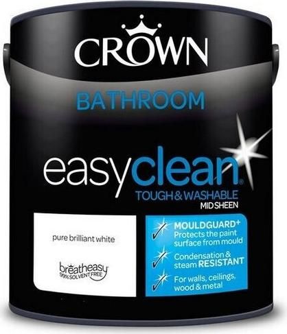 Χρώμα για το Μπάνιο Crown Easyclean Bathroom Mid Sheen 1L