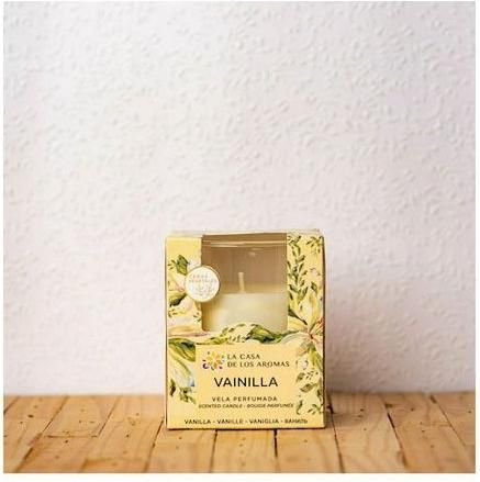 Κερί La Casa de los Aromas Αρωματικό σε Βάζο Βανίλια 140gr Μπεζ