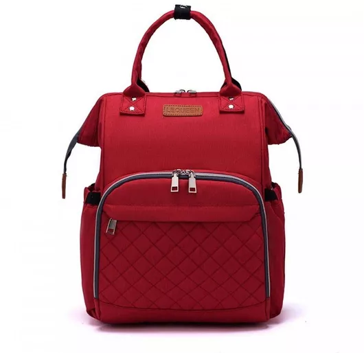 Τσάντα-Αλλαξιέρα Πλάτης Lequeen 38x30x38cm Κόκκινο