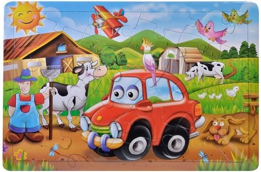 Παιδικό Παζλ Καρτέλα Φάρμα 24 Κομμάτια για 3+ Ετών
