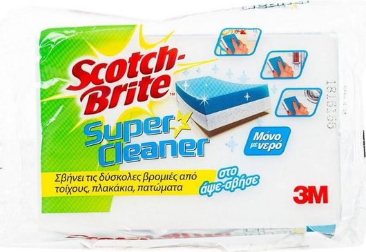 Μαγική Γόμα Σφουγγάρι Scotch Brite Super Cleaner 14x7cm