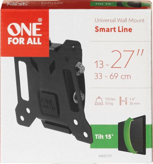 One For All WM 2121 Βάση Τηλεόρασης Τοίχου έως 27"