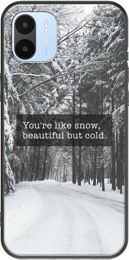 Θήκη Κινητού Back Cover για Xiaomi Redmi A2 - Black TPU - Beautiful Snow 