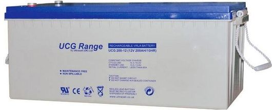 Μπαταρία Φωτοβολταϊκών Ultracell UCG200-12 AGM Κλειστού Τύπου Βαθειάς Εκφόρτισης 12V 200Ah