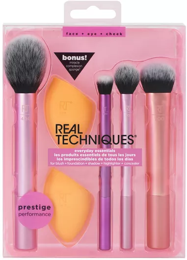 Σετ Real Techniques με Πινέλα & Σφουγγαράκια Μακιγιάζ Everyday Essentials 6τμχ