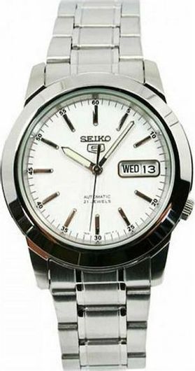 Ανδρικό Ρολόι Seiko SNKE49K1 με Μεταλλικό Μπρασελέ Ασημί