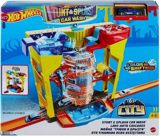 Πίστα Mattel Hot Wheels Πλυντήριο Χρωμοκεραυνών για 4+ Ετών