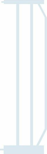 Kikka Boo All Safe Επέκταση Προστατευτικής Πόρτας από Μέταλλο Λευκό 75.5x20x75.5cm