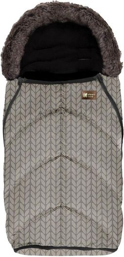 Ποδόσακος Καροτσιού Kikka Boo Snow Braids Universal Αδιάβροχος με Fleece Επένδυση 85x45cm Μπεζ