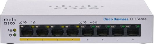 Switch Cisco CBS110-8PP-D Unmanaged L2 με 8 Θύρες Gigabit 1Gbps Ethernet