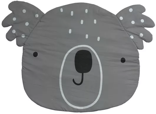 Παιδικό Χαλί Bebe Stars Βαμβακερό 94x130cm Panda Γκρι